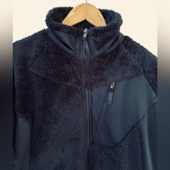 Columbia By the Lake plush nvy full zp jkt w 3 frnt pckts & stand up collar SZ L - Picture 4 of 9